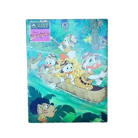 VINTAGE 1986 Golden Brand DUCKTALES Disney Puzzle in BOX - Picture 1 of 7